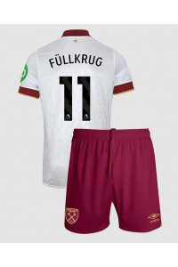 West Ham United Niclas Fullkrug #11 Babytruitje 3e tenue Kind 2024-25 Korte Mouw (+ Korte broeken)